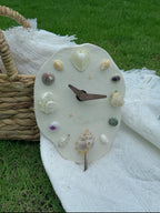 DIY Tide Clock Kit - Handmade Seashell Table Clock