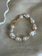 Elegant Handmade Baroque Freshwater Pearl Bracelet